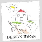 Design Ideas Means Plan Creativity And Innovation Stock Photo