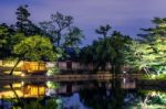 Gyeongbokgung Palace At Night In Seoul,korea Stock Photo