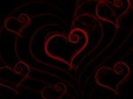 Heart Background Indicates Valentine Day And Backdrop Stock Photo