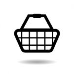 Basket Supermarket Icon  Illustration Eps10 On White Background Stock Photo