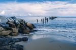 Beautiful Beach At Bridport, Tasmania, Australia Stock Photo