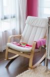 Modern Rocking Chair Stock Photo