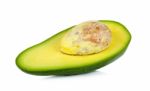 Avocado Isolated On The White Background Stock Photo