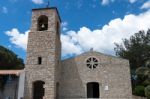 Church Of The Franciscan Father Don Giacomino In Baia Sardinia Stock Photo