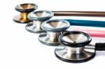 Colorful Stethoscopes Stock Photo