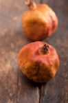 Dry And Old Pomegranates Stock Photo