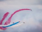 Red Arrows Display Team 50th Anniversary At Biggin Hill Airport Stock Photo