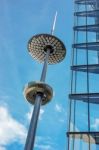 Modern Sculpture Outside A Building Near City Hall In London Stock Photo