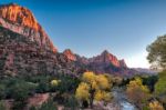 Virgin River At Sunset Stock Photo