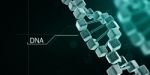 3d Render Of Dna Structure, Abstract Background Stock Photo