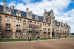 View Of One Of Oxford University Colleges Stock Photo