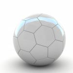 3d Soccer Ball Isolated White Background Stock Photo