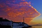 Red Cloud Sunset Stock Photo