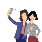 Woman Selfie Stock Photo