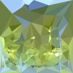 Limerick Green Abstract Low Polygon Background Stock Photo