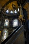 Istanbul, Turkey - May 26 : Interior View Of The Hagia Sophia Museum In Istanbul Turkey On May 26, 2018 Stock Photo