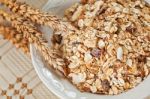 Bowl Of Muesli For Breakfast Stock Photo