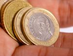 Handful Of Spanish Euro Coins Stock Photo