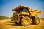 Yellow Truck Stock Photo