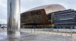 The Water Tower And Millennium In Cardiff Stock Photo