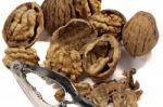 Bunch Of Walnuts Stock Photo