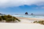 Sandfly Bay Stock Photo