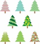 Christmas Trees Stock Photo