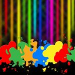 Splash Background Indicates Paint Colors And Splattered Stock Photo