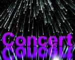 Concert Word Stock Photo