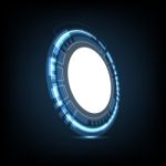 Technology Cyber Abstract Circle Background Stock Photo