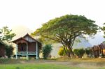 View Of Vang Vieng, Laos Stock Photo