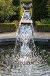 Water Feature In Alnwick Castle Gardens Stock Photo