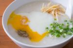 Congee, The Traditional Chinese Breakfast Stock Photo