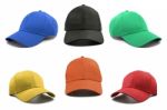 Group Of The Colorful Fashion Caps Stock Photo