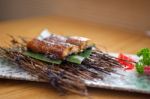 Japanese Style Roasted Eel Stock Photo