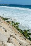 Portuguese Shoreline In A Bright Day Stock Photo