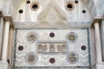 Partial View Of Saint Marks Basilica Venice Stock Photo