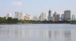 Group Buildings Of City Waterfront Stock Photo