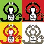 Chinese Year Of The Monkey Design  Illustration Stock Photo