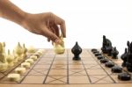 Thai Chess Stock Photo