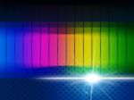 Color Glow Shows Visible Spectrum And Chromatic Stock Photo