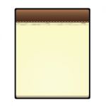 Empty Note Pad Stock Photo