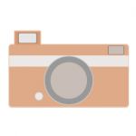 Retro Camera.  Illustration Stock Photo