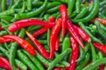 A Heap Of Fresh Chili Peppers Stock Photo