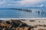 Beautiful Beach At Bridport, Tasmania, Australia Stock Photo