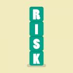 Risk Blocks Flat Style Stock Photo