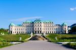 Schloss Belvedere Palace Vienna Austria Stock Photo