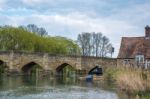 View Of The New Bridge Over The River Thames Between Abingdon An Stock Photo