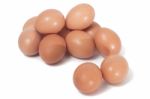 Pile Of Chicken Eggs Stock Photo