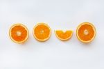 Fresh Orange Citrus Fruit Isolated Stock Photo